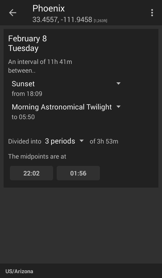 Interval Midpoints