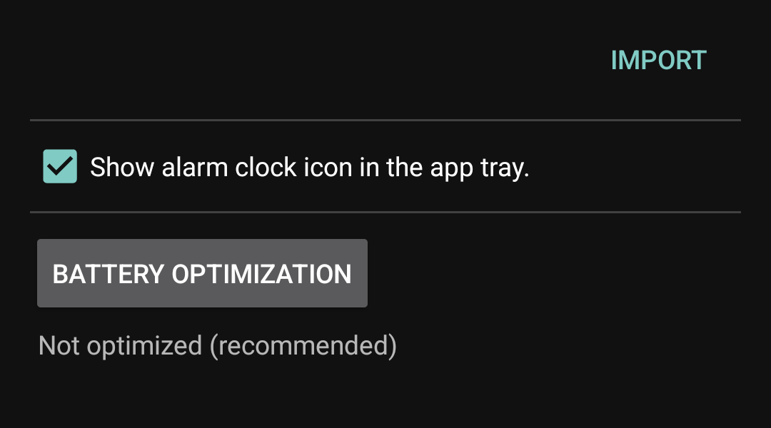 Alarms