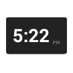 Clock Widget (3x1)