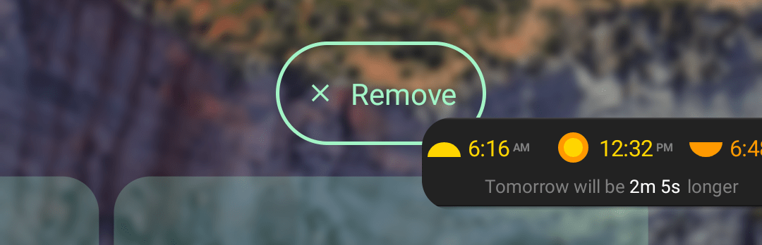 Remove Widget